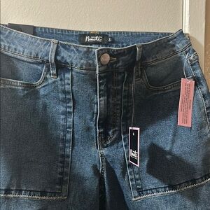 Nanette Lepore High Rise Blue Jeans with Traditional Denim Stitching